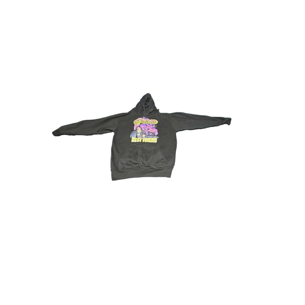 Women's Saweetie Black Multicolor Graphic Hoodie S #764